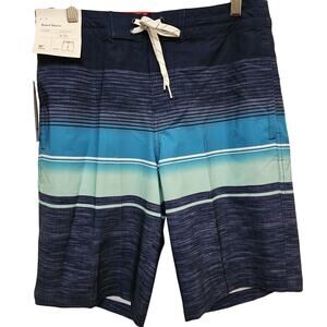 NWT Goodfellow Mens Swim Shorts 40 Blue 10 in inseam Ocean Vacay Summer Resort